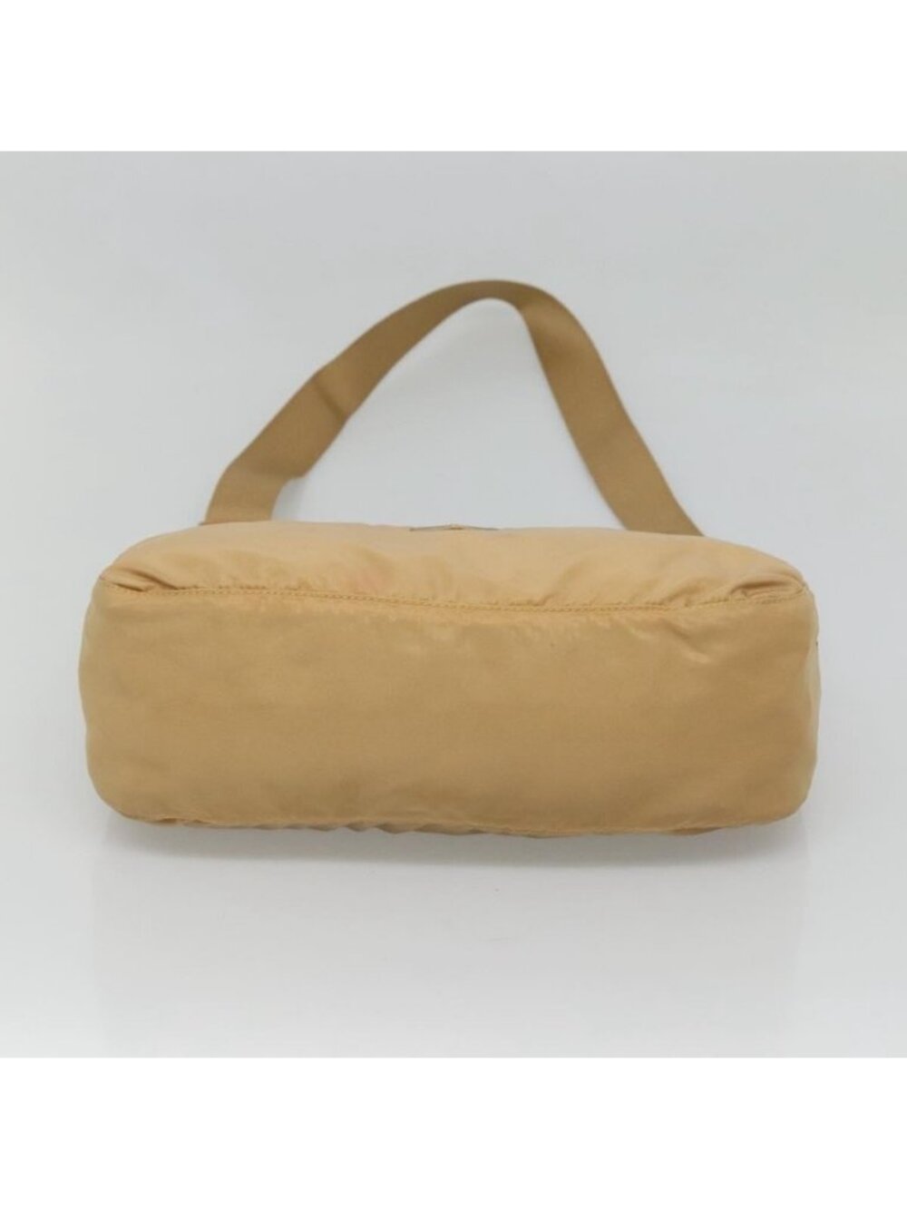 Authentic PRADA Shoulder Bag Nylon Beige Silver - Picture 12 of 16